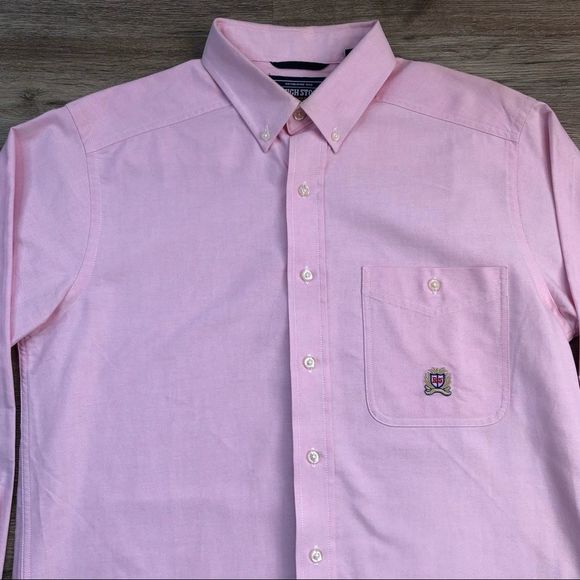 Rough Stock Panhandle Slim Pink Button Down Long Sleeve Shirt sz M - Picture 3 of 9